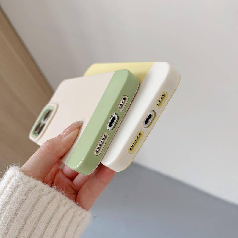 Ốp Điện Thoại Silicon Mềm Chống Sốc Màu Kẹo Cho iPhone 11 12 Pro Max XS X XR 13 Promax