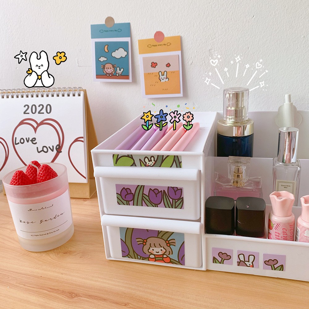 Sticker Hình Dán Sổ Trang Trí Bé Gái RF