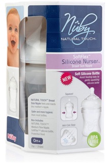 Bình sữa NUBY NATURAL SOFTFLEX SILICONE NURSER 210ml