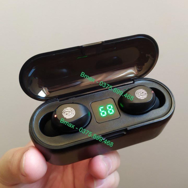 Tai nghe bluetooth amoi f9 không dây giá rẻ android true wireless blutooth ko dây mini tws chống ồn cảm ứng