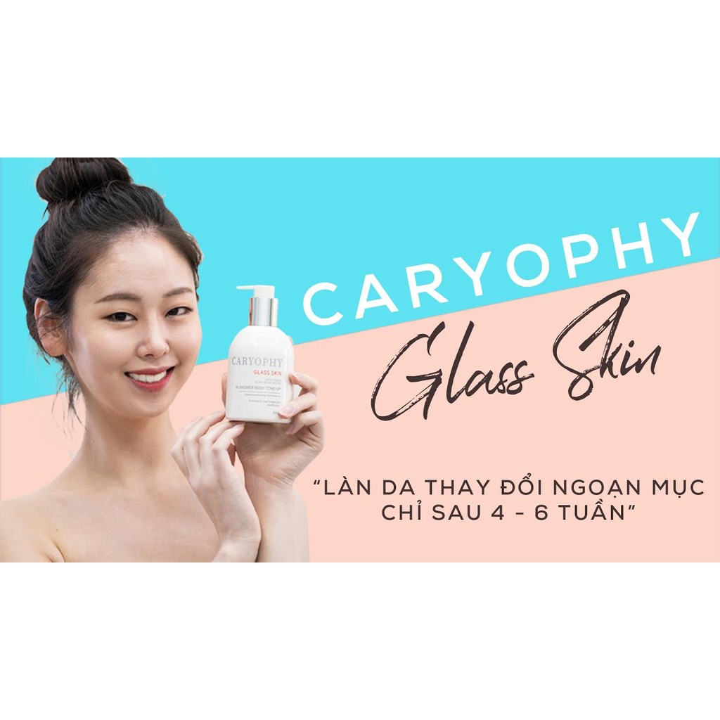 Kem dưỡng trắng da Caryophy ❤️freeship❤️3 in 1 Glass skin in Shower Body Tone up Caryophy Làm Mờ Thâm Sạm | BigBuy360 - bigbuy360.vn