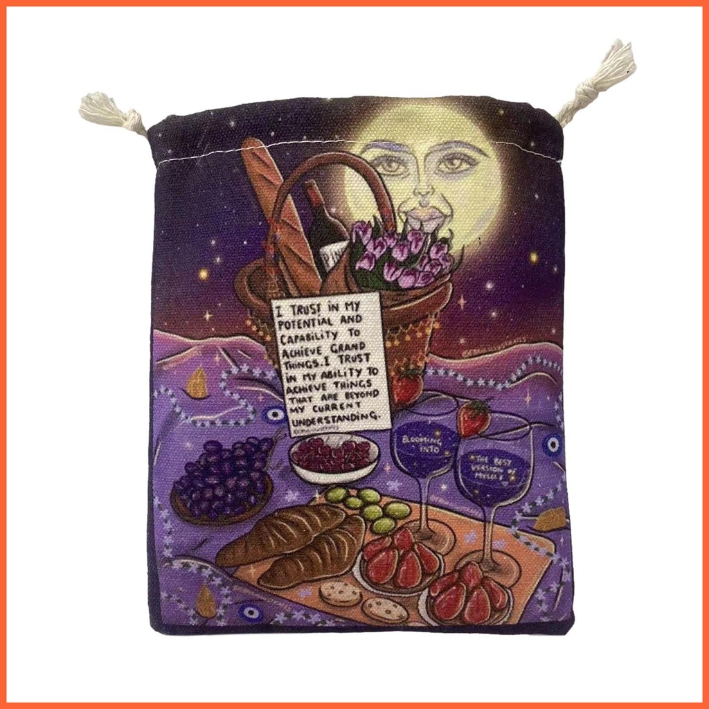 Túi Dây Rút Đựng Bài Tarot 5X7 Inch Tiện Dụng