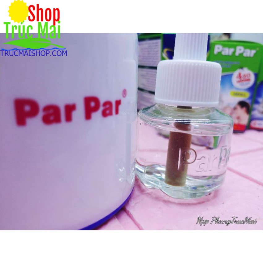 máy đuổi muỗi parpar tăng kèm lọ tinh dầu