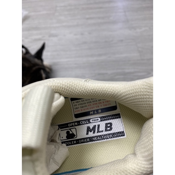 [Bao check chính hãng] Giày MLB Chunky big ball độn đế tăng chiều cao Vintage NY màu be chữ đen 3ashc101n