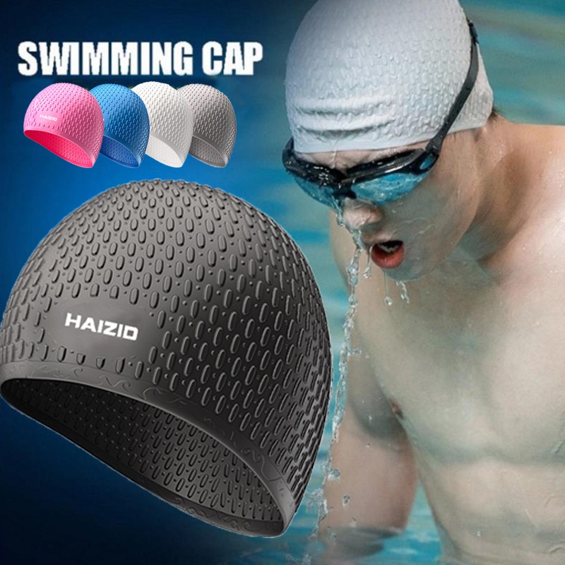 Mũ Bơi Silicone Co Giãn Thoải Mái Chống Thấm Nước Dành Cho Người Lớn
