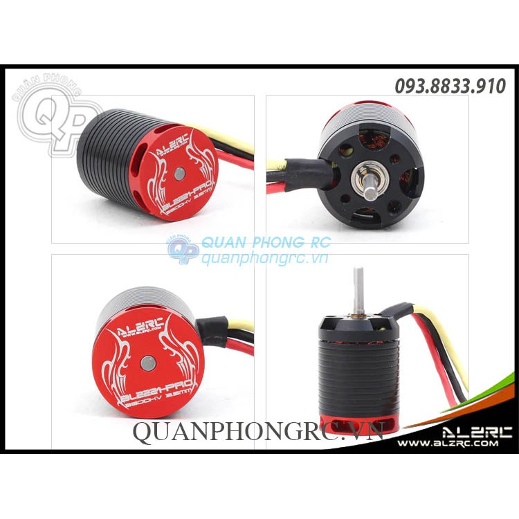 ALZRC - Motor không chổi than 2221-PRO 3800KV dùng pin 3S- 4S