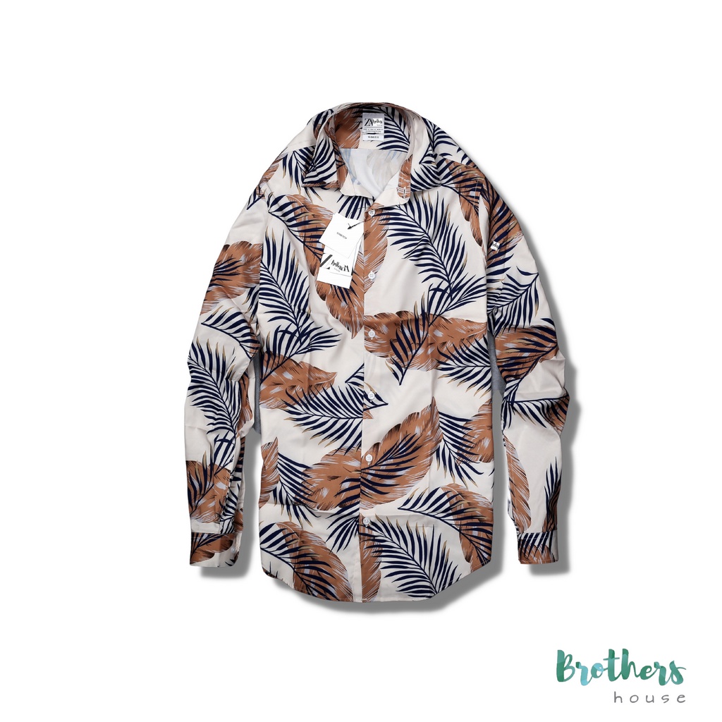 |Vải lụa cao cấp| Áo sơ mi nam họa tiết zara, trẻ trung không kém phần nổi bật