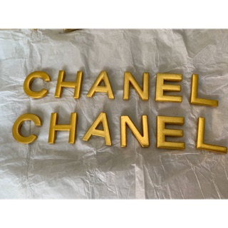 Set chữ CHANEL vàng đồng