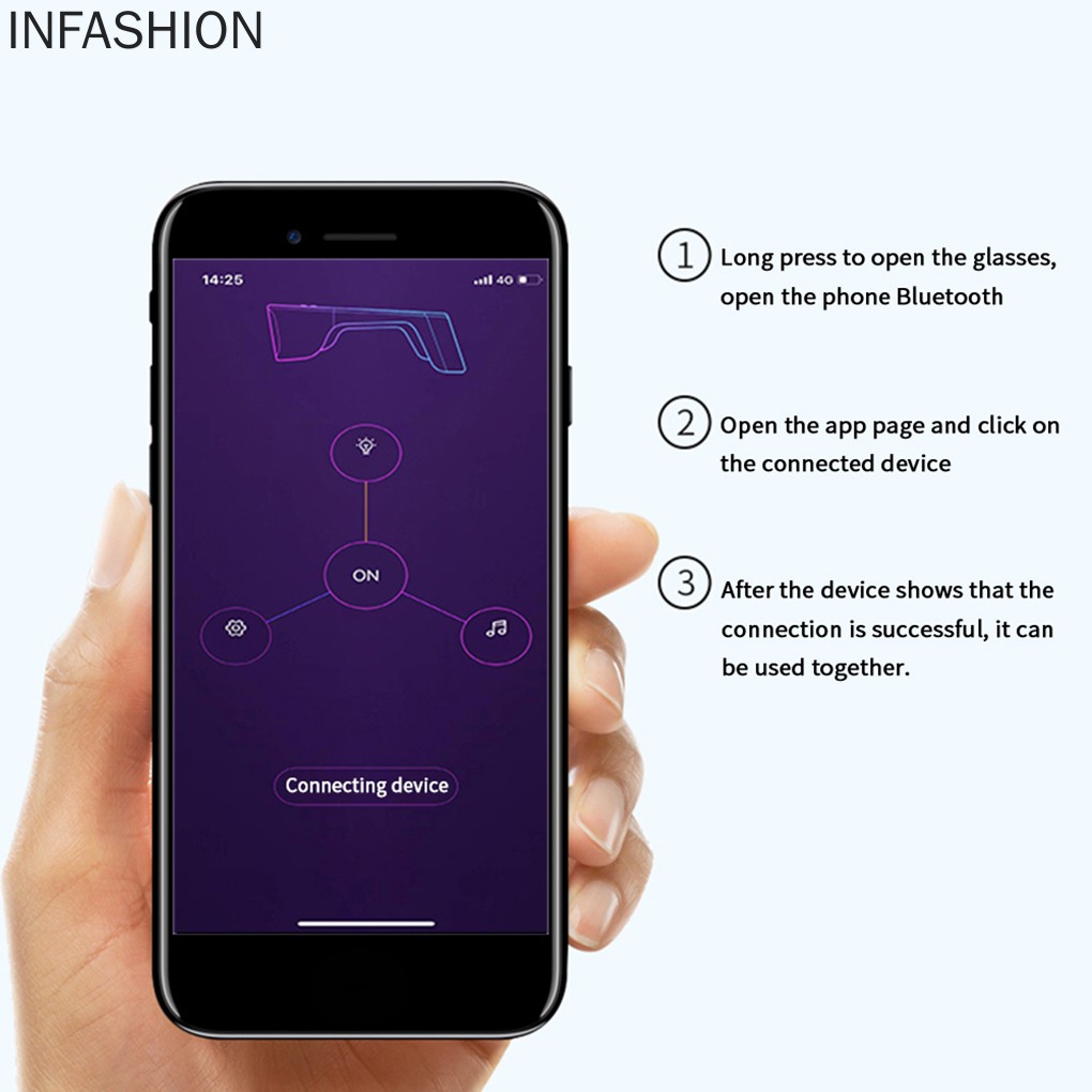 Kính Mát Tích Hợp Đèn Led Kết Nối Bluetooth Độc Đáo | BigBuy360 - bigbuy360.vn