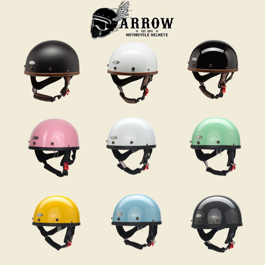 Mũ bảo hiểm nửa đầu Biltro Cozi nhiều màu sắc ArrowShop nhập khẩu Thái Lan