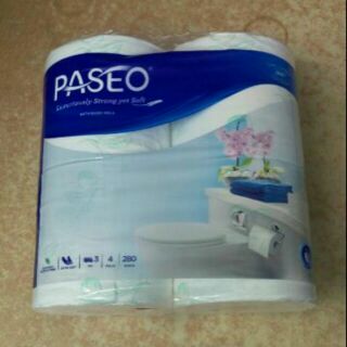 Giấy vệ sinh Paseo gói 4 cuộn hoa