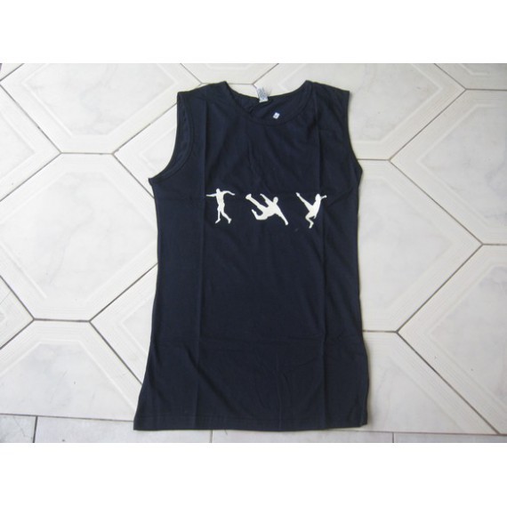 Áo thun 3 lỗ nam màu xanh đen