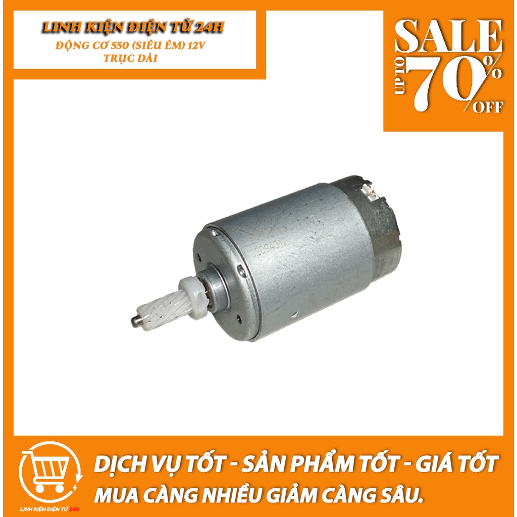 Động cơ 550 12V-24V (Siêu êm)-Giá siêu tốt