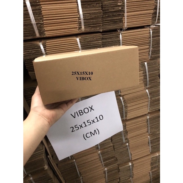 25x15x10 cm thùng giấy carton, hộp giấy carton đóng hàng ship cod