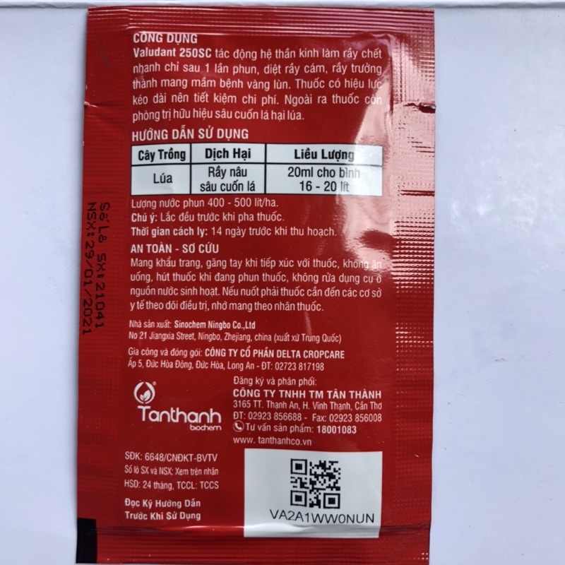 Chế phẩm xử lý bọ trĩ, rầy rệp, bọ chích hút gói 20ml