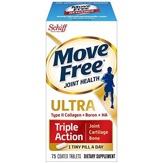 Schiff Move Free Ultra Triple Action tăng cường sức khỏe xương khớp, bệnh xương khớp, Chai 75 viên