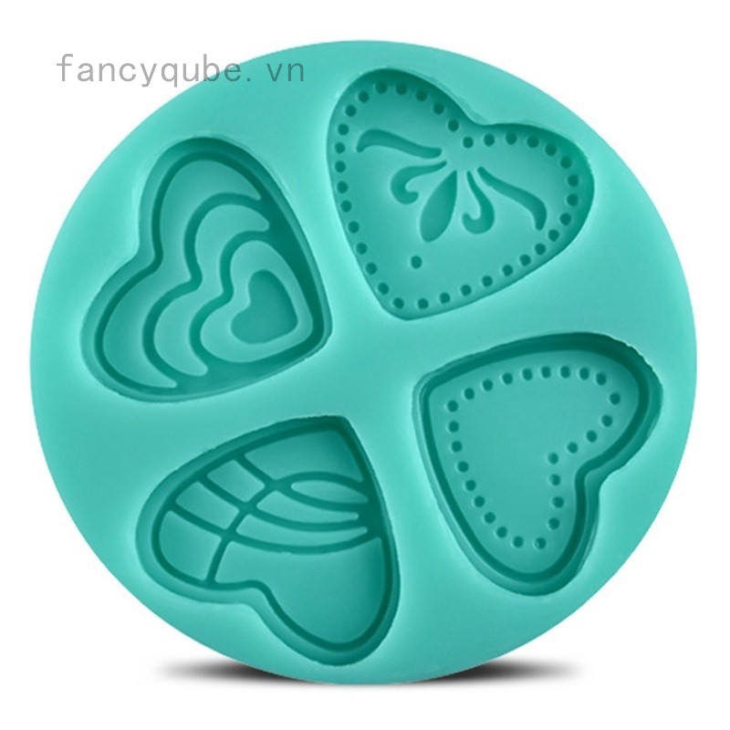 Khuôn silicone làm bánh kẹo hình trái tim