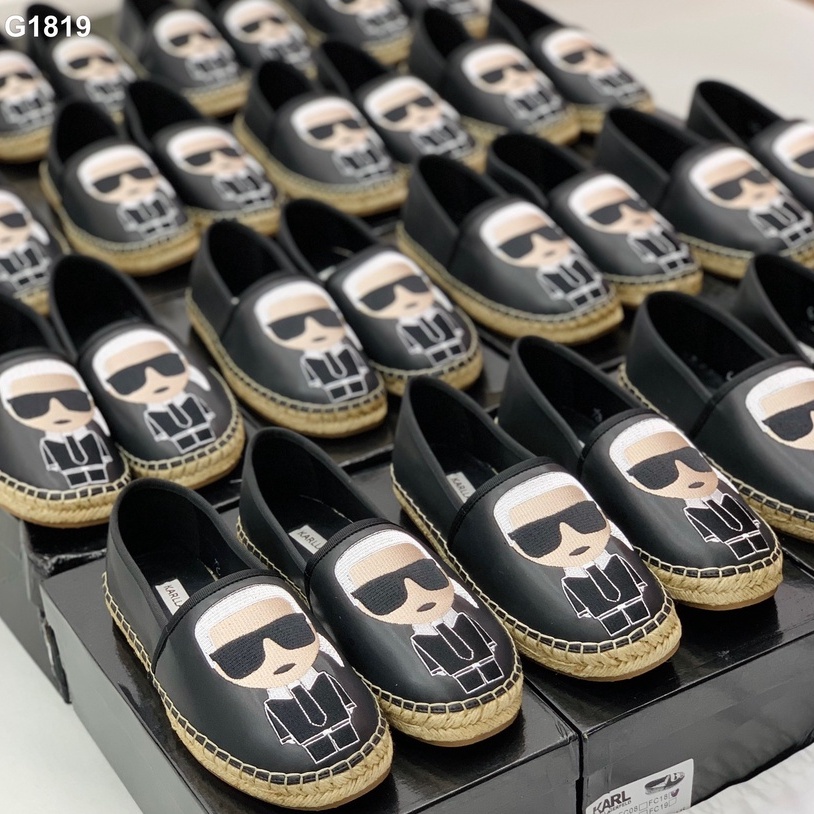 Giày Slipon cói K.a.r.l dân chơi logo thêu dập nổi LA 2022 on web fullbox size 38-44