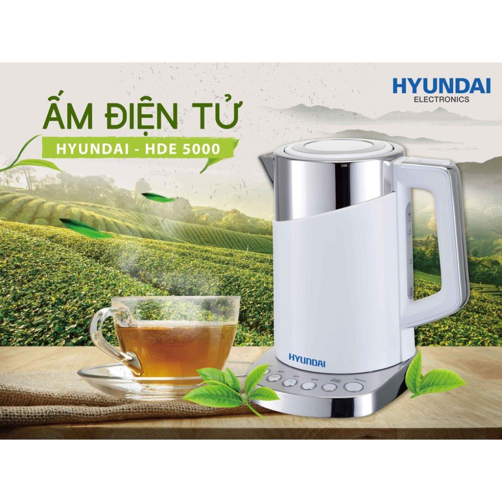 Ấm  siêu tốc điện tử Hyundai, ấm đun siêu tốc, bảo hành 12 tháng, lỗi đổi mới trong 07 ngày HDE 5000