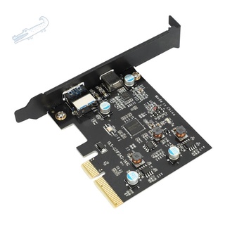 Pci-e pci express to usb 3.1 gen 2 type a+type c expansion card asmedia chipset for windows 7 /8/8.1/10/linux kernel