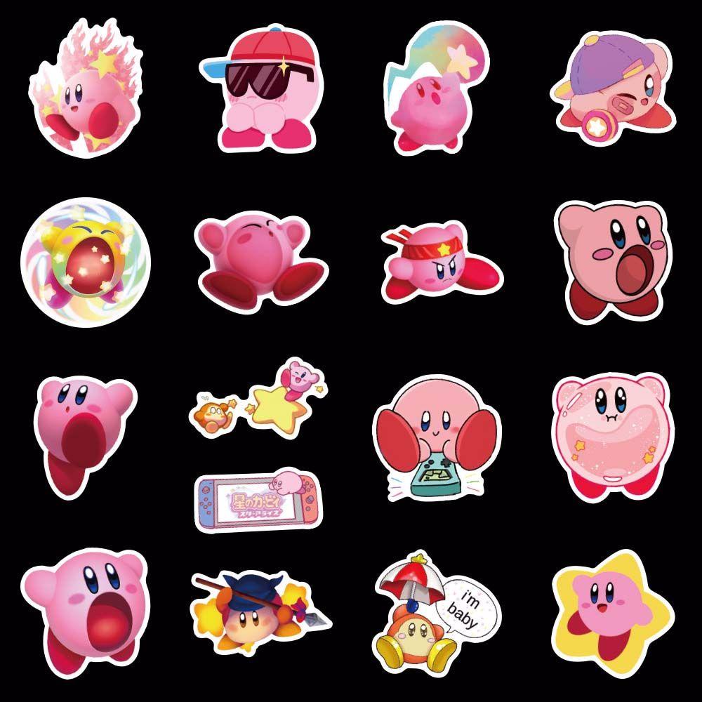 Bộ 50 Miếng Dán Anime Kirby Trang Trí Laptop Hành Lý