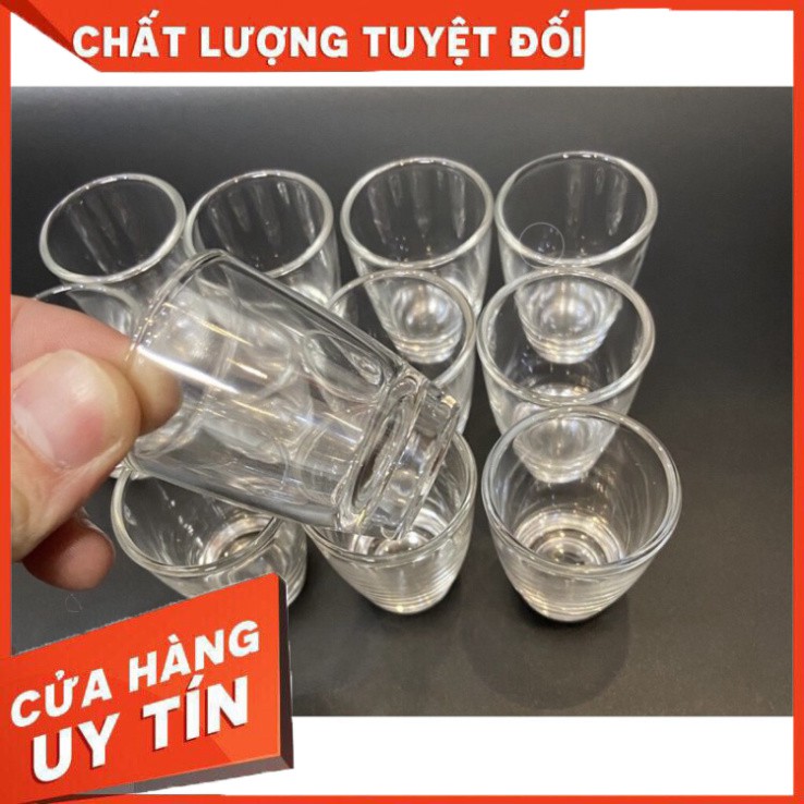 Set 12 chén uống rượu mắt trâu bằng thuỷ tinh