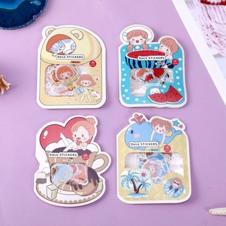 Sticker túi 40 miếng nhiều mẫu dễ thương