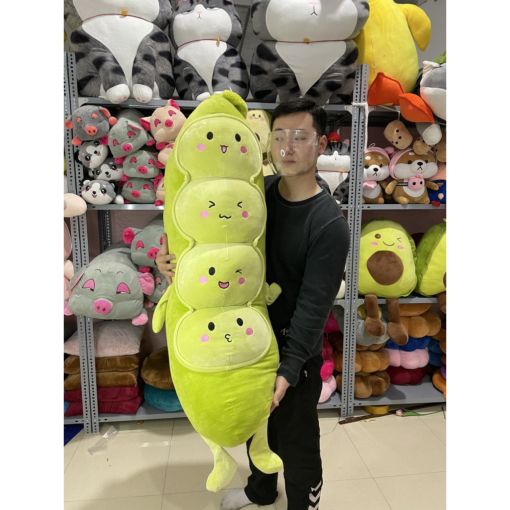 Thú nhồi bông hình củ đậu bắp dễ thương Siêu TO , Siêu Khổng Lồ [ảnh độc quyền CocaStore21]