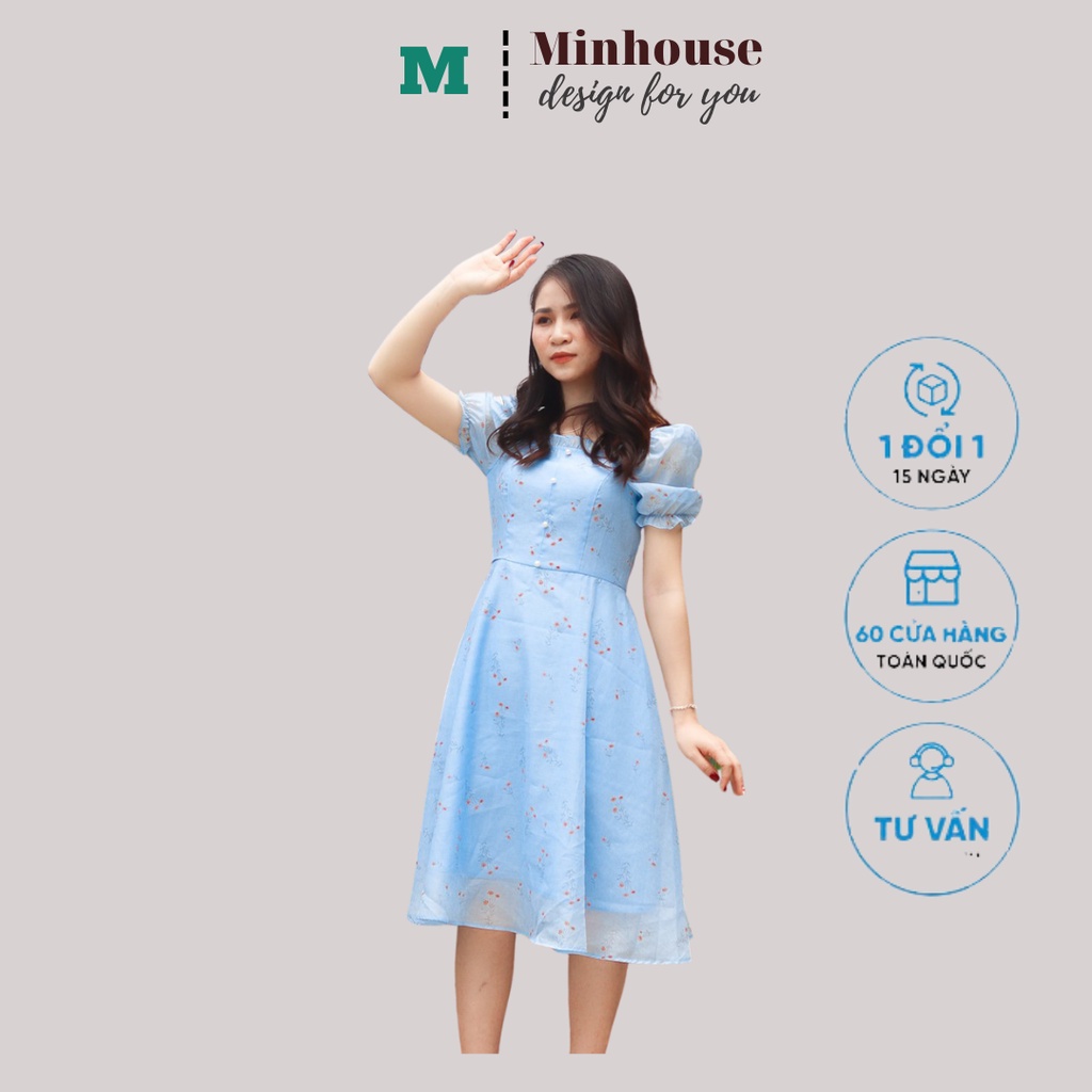 Váy Thiết Kế Xanh Dương, Đầm dự tiệc, đám cưới nhẹ nhàng