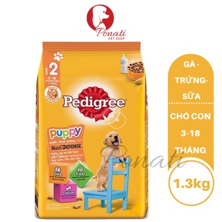 Thức Ăn Hạt Pedigree Puppy Chó Con - 1,3kg