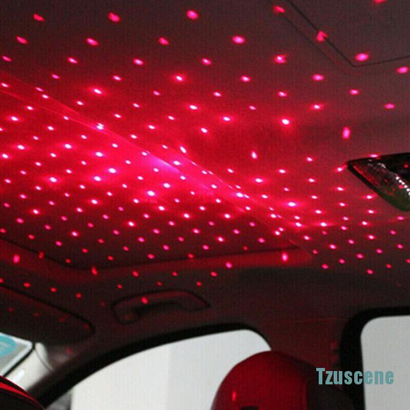 Đèn LED Mini chiếu hình bầu trời đầy sao kèm sạc USB tiện dụng cho xe hơi
