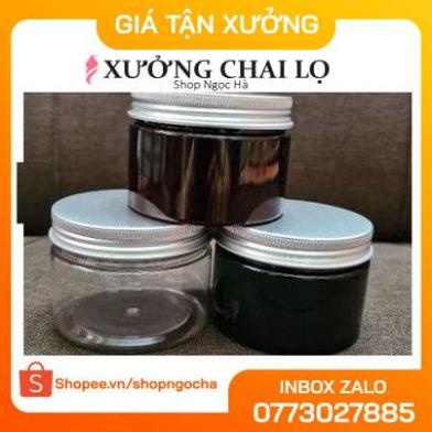 Hủ Đựng Kem ❤ GIÁ TỐT NHẤT ❤ Hủ nhựa pet 100g đựng mỹ phẩm, thực phẩm, đồ khô, ngũ cốc