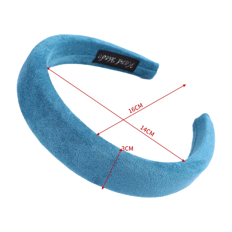 Cài tóc 3cm màu trơn chất liệu da lộn thời trang đơn giản dành cho nữ