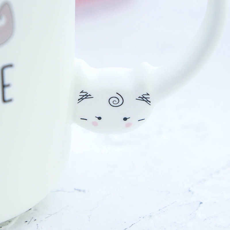 ☃H dễ thương vuốt mèo cốc gốm cốc nữ tính cách sáng tạo cốc ăn sáng cốc sữa cốc cà phê nhà với