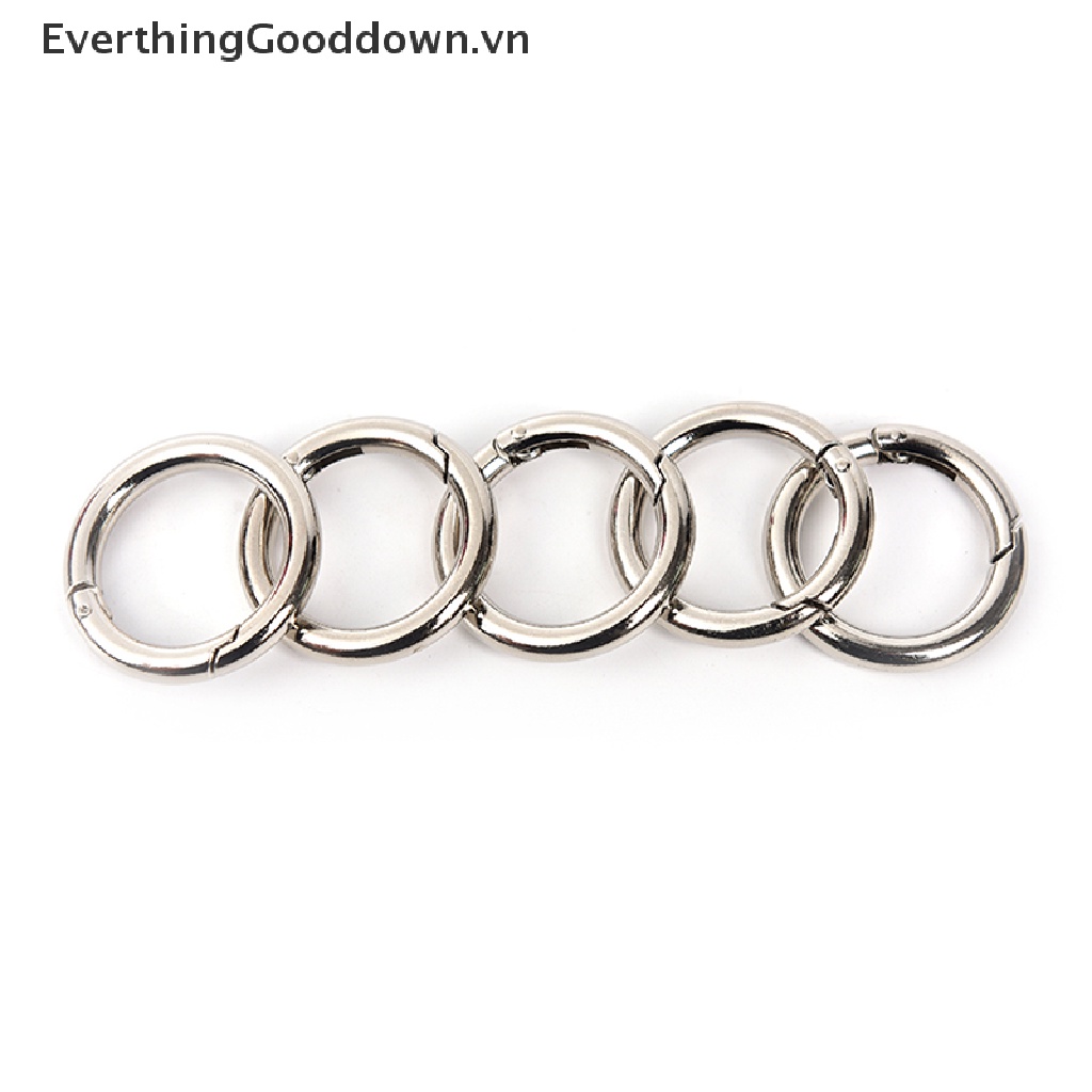 Everthinggooddown Set 5 Móc Treo Đồ Tròn Bằng Kim Loại 35mm