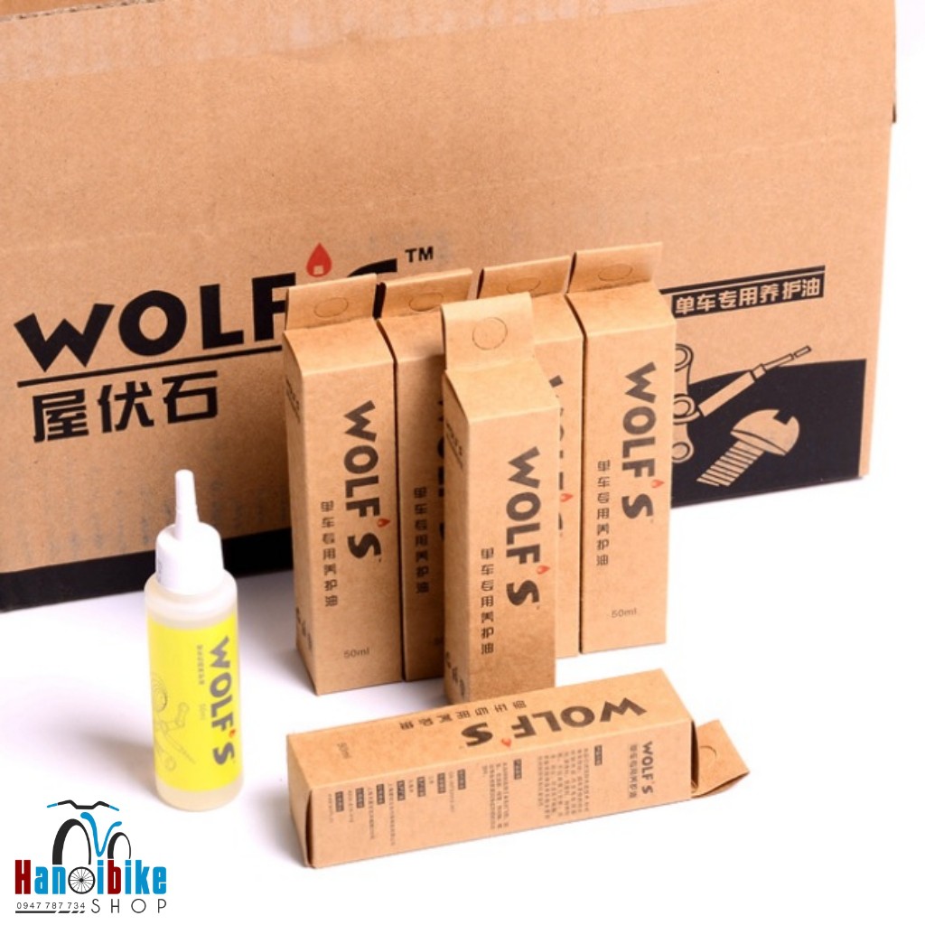 Dầu tra sên, xích, líp xe đạp Wolf's - Hàng chính hãng