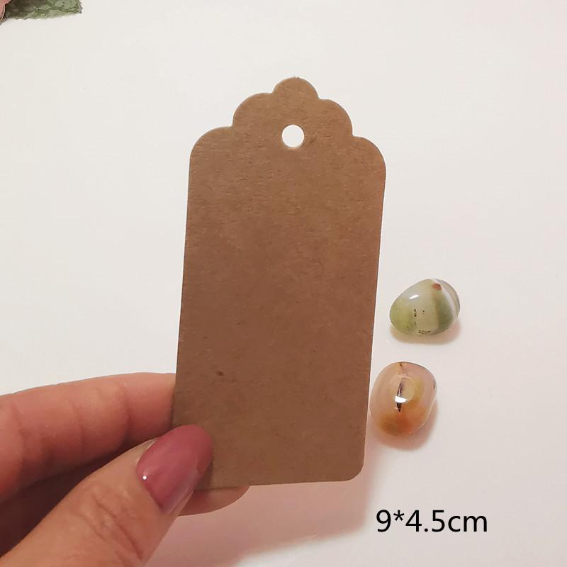 Set 10 Thẻ giấy tab giấy kraft nhiều mẫu trang trí quà tặng