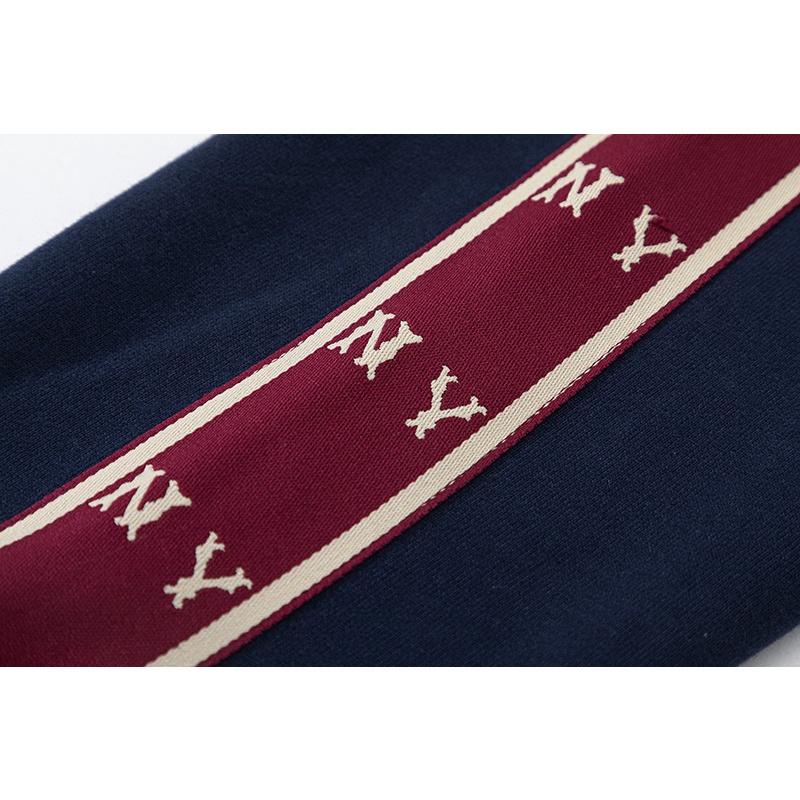 ❤❀  ❤ Mlb Áo Nỉ Dài Tay Cổ Tròn Thêu Họa Tiết Thời Trang