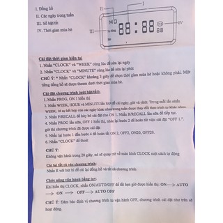Đồng Hồ Hẹn Giờ Điện Tử