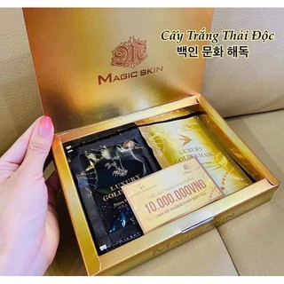 NẠ CẤY THẢI ĐỘC Dưỡng trắng da - Mờ nám và tàn nhang MAGIC SKIN . hàng chuần công ty