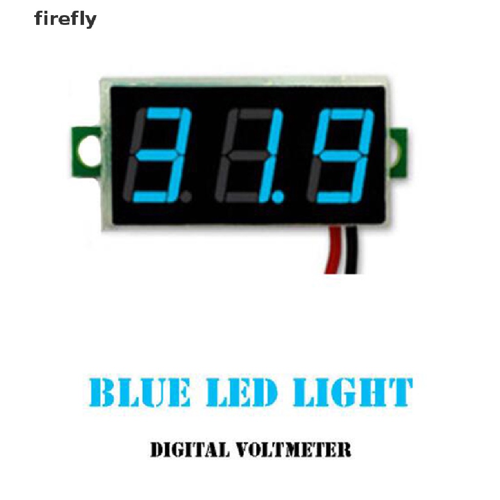 Vôn Kế 3 Dây Mini DC 0-100V Màn Hình LED Hiển Thị Điện Áp 3 Chữ Số