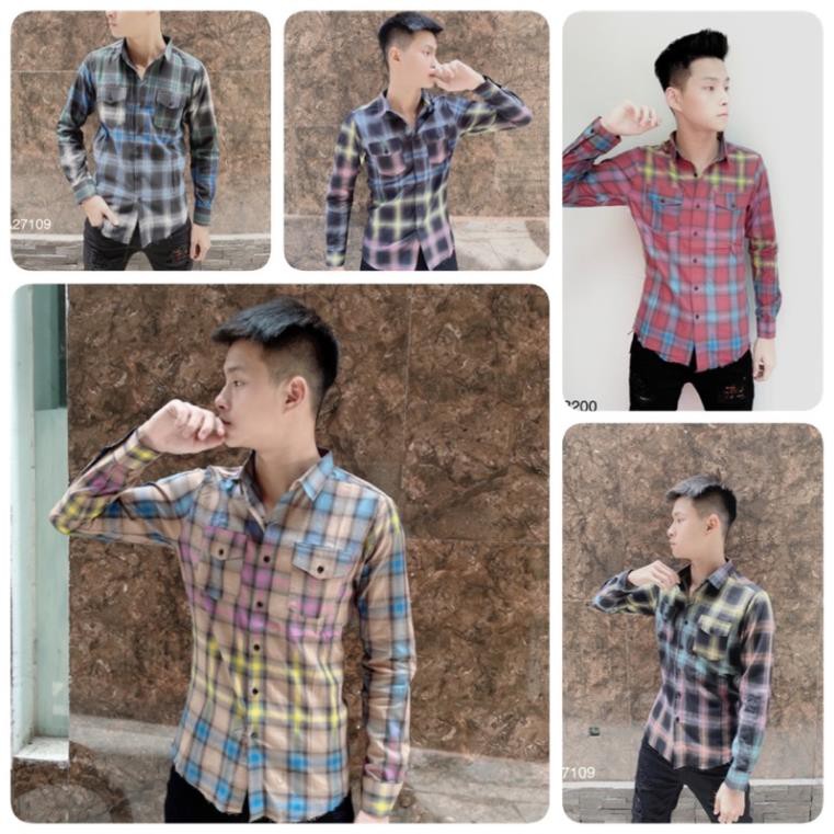 [Ảnh Thật] Sơ Mi Kẻ Hàng Mới Về - Sơ Mi BBR Nam - Sơ Mi Nam BBR Siêu Đẹp