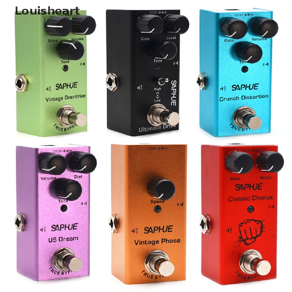 Louisheart Electric Guitar Pedal Vintage Overdrive/Distortion Crunch/Distortion/US Dream TFG