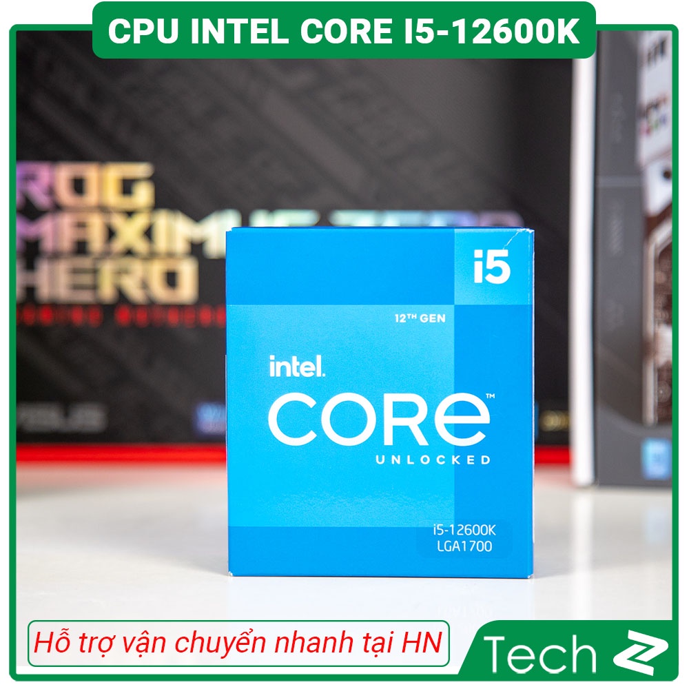 CPU Intel Core i5 12600K Box Chính Hãng Bảo Hành 3 Năm