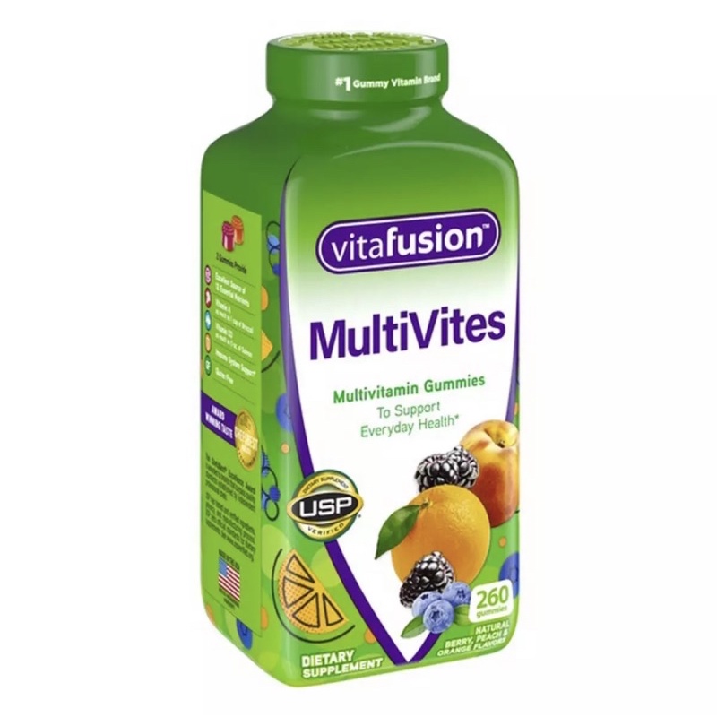 Kẹo dẻo bổ sung vitamin tổng hợp Vitafusion MultiVites 260 viên