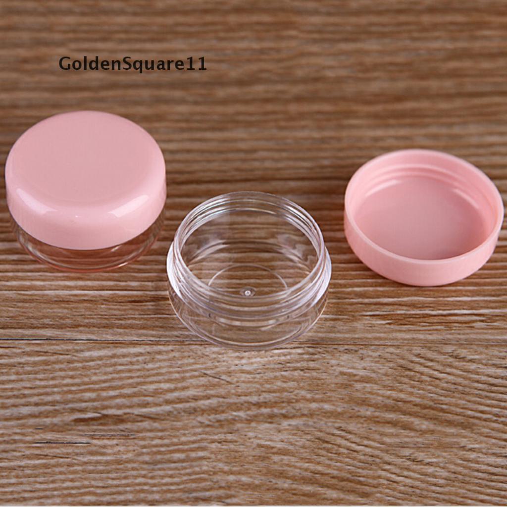 Set 7 Lọ Nhựa Rỗng Trong Suốt Mini Đựng Mỹ Phẩm Du Lịch Tiện Lợi Goldsquare11