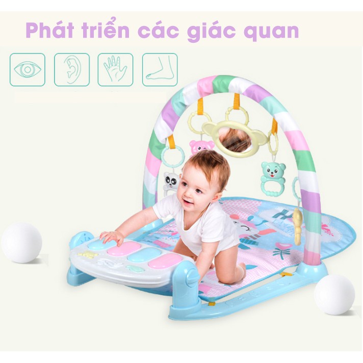 Thảm Nhạc Cho Bé Nằm Vui Chơi Hươu Chân Xanh Loại 1, Giúp Bé Thích Thú Vận Động Kích Thích Phát Triển Thị Giác