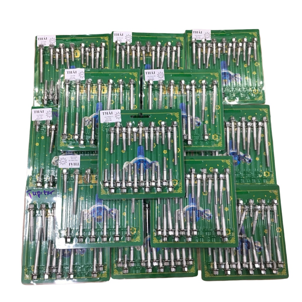 BỘ ỐC LỐC MÁY SALAZA THÁI LAN  GẮN NHIỀU DÒNG XE