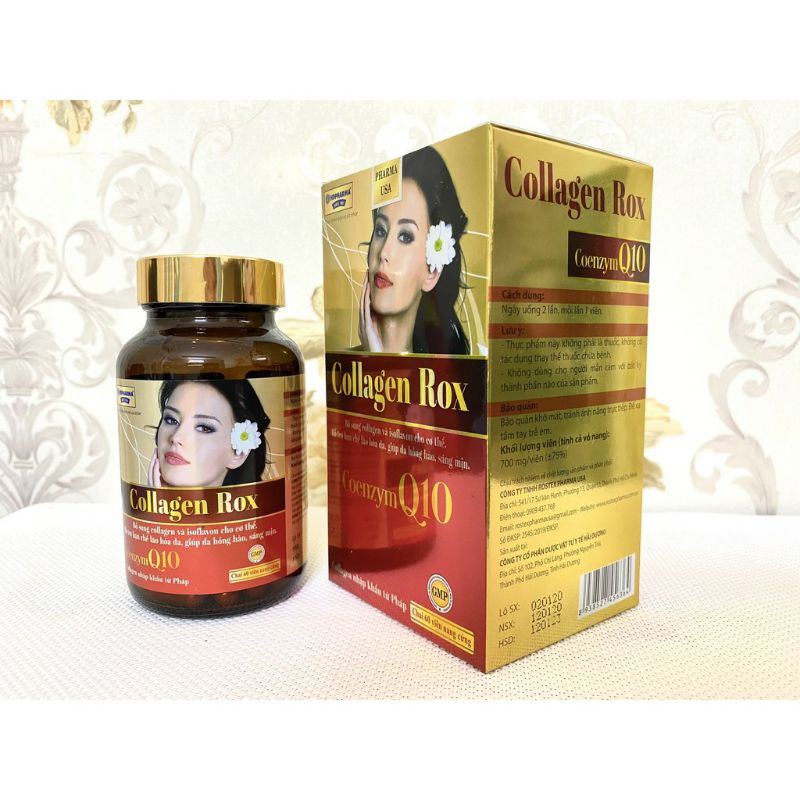 Viên uống Collagen Rox - Hộp 60 viên
