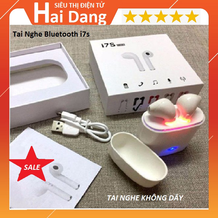 Tai nghe Bluetooth không dây i7s-Tws chính hãng tai nghe kèm hộp sạc âm thanh cực hay